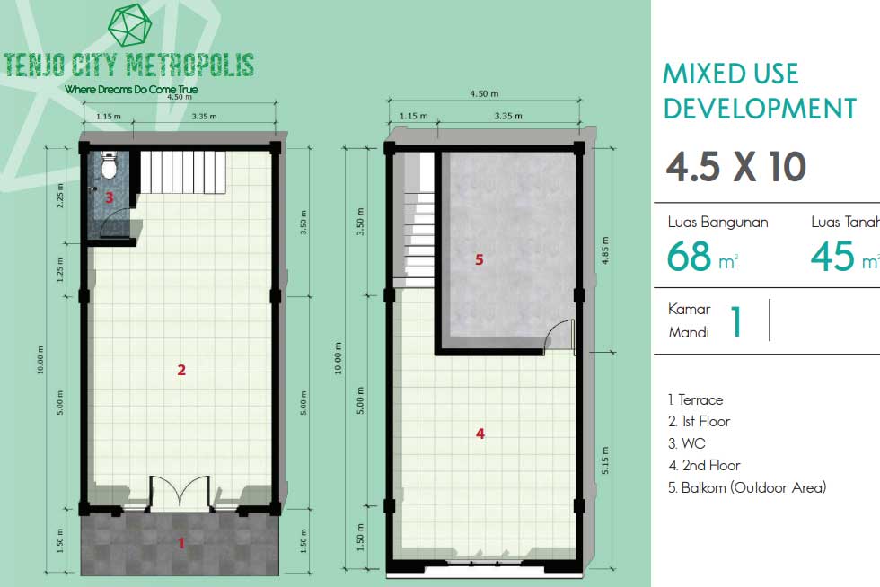 mixed use tenjo city metropolis